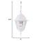 Homeroots 12.5 x 8 x 8 in. Builders Choice 1-Light Textured White Hanging Light 397994 - alternate 5